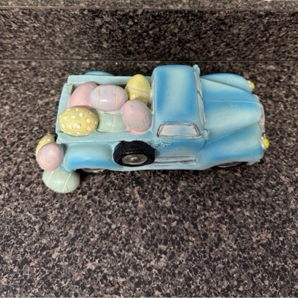 Easter Rustic Truck With Colorful Eggs Home Decor - Picture 4 of 4